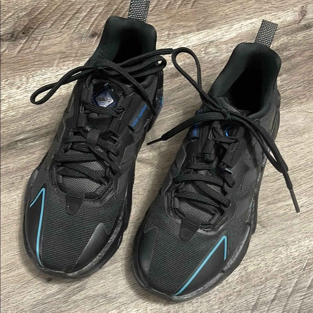 Adidas Black and Blue Sneakers